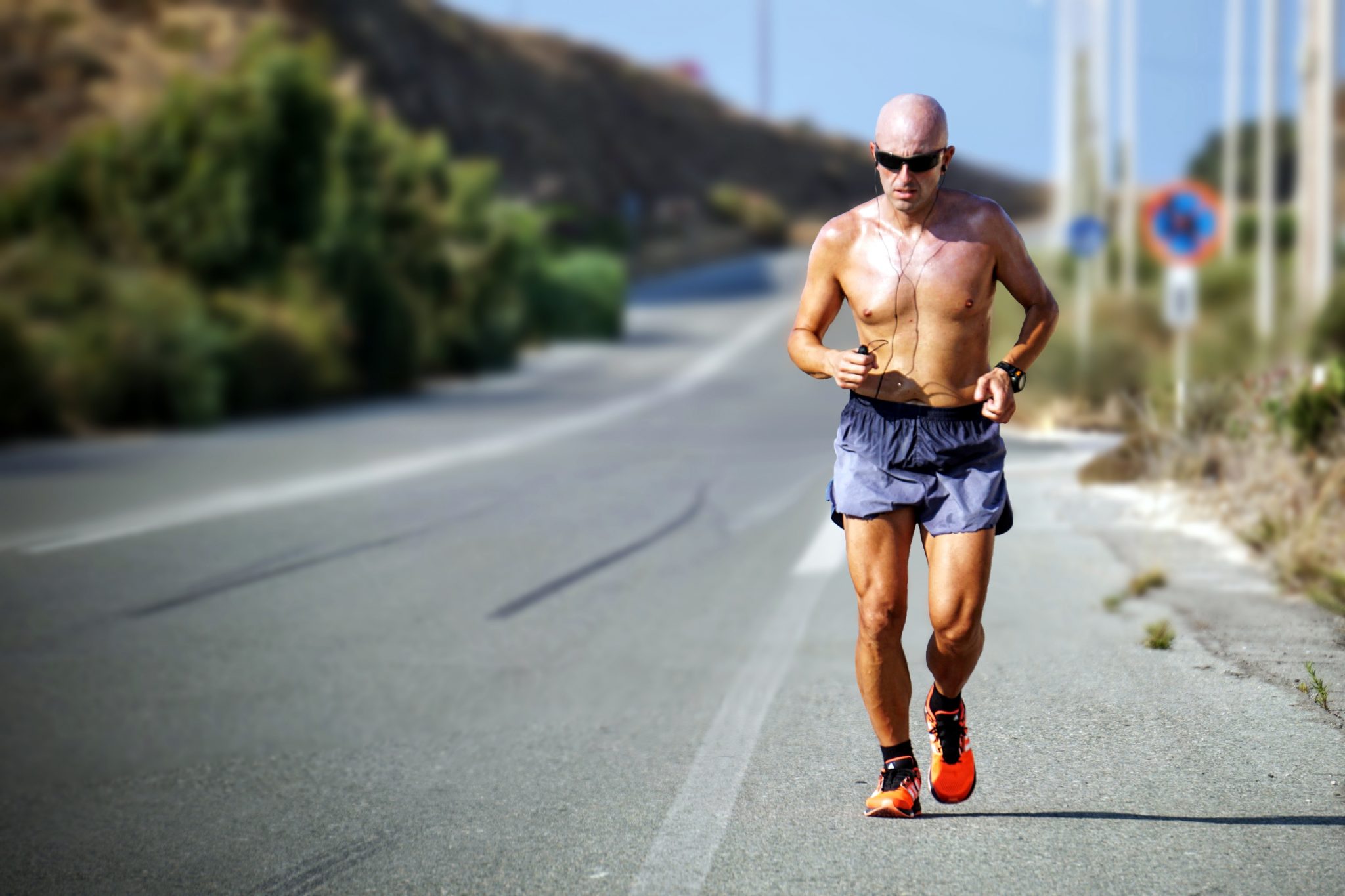 illustrate man running to reverse aging